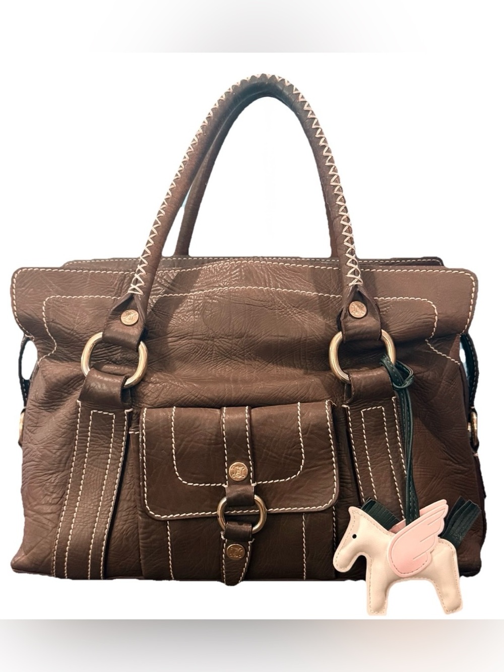 CELINE Boogie Brown Leather Bag